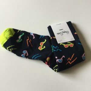 HAPPY SOCKS MENS COTTON SOCKS SUNGLASSES PRINT DARK BLUE MULTI OS NWT